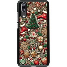 Coque Huawei P20 - Noël 2023 micro pattern