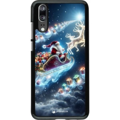 Coque Huawei P20 - Noël 2023 Père Noël enchanté