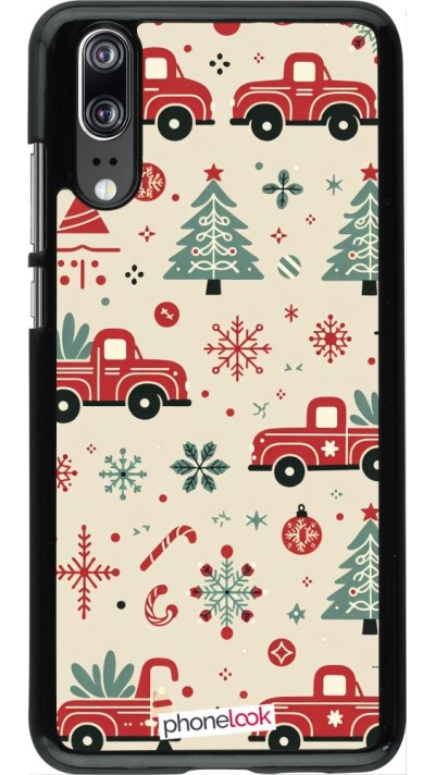 Huawei P20 Case Hülle - Weihnachten 2024 Lkw Tanne