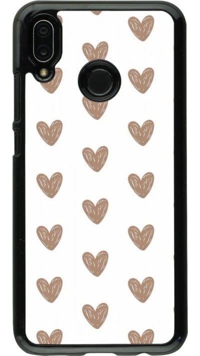 Coque Huawei P20 Lite - Autumn 2024 brown hearts