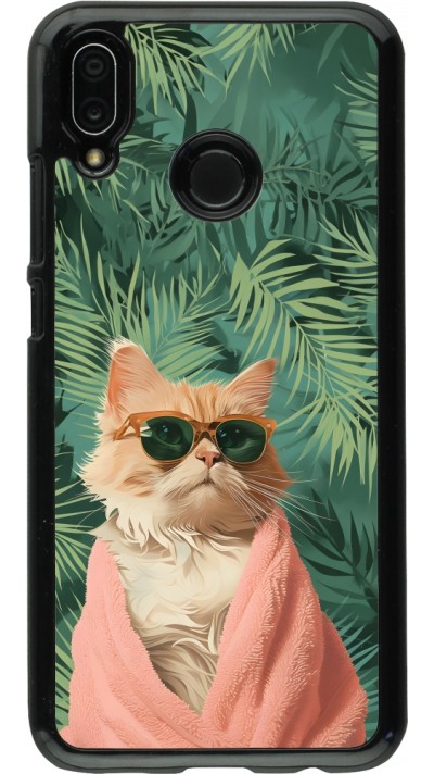 Coque Huawei P20 Lite - Cat Summer Palms