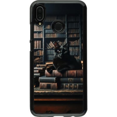 Coque Huawei P20 Lite - Chat livres sombres