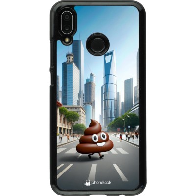 Coque Huawei P20 Lite - Emoji Caca walk