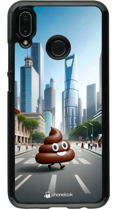 Coque Huawei P20 Lite - Emoji Caca walk