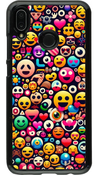 Coque Huawei P20 Lite - Emoji Mix Color