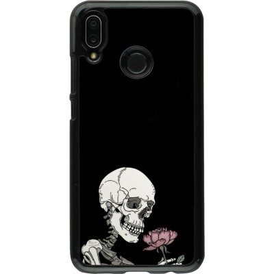 Coque Huawei P20 Lite - Halloween 2023 rose and skeleton