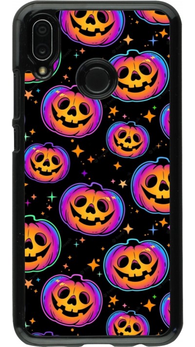 Coque Huawei P20 Lite - Halloween 2024 rainbow pumpkins