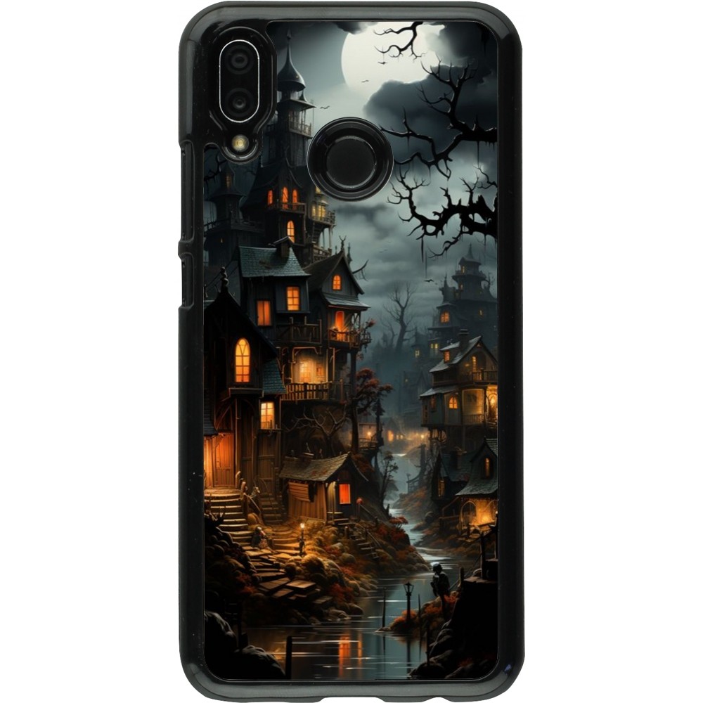 Coque Huawei P20 Lite - Halloween 2024 scary town