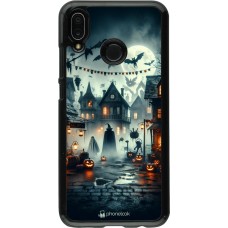 Huawei P20 Lite Case Hülle - Halloween Spukstadt