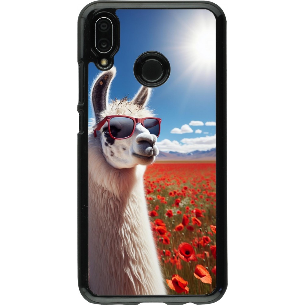 Coque Huawei P20 Lite - Lama Chic en Coquelicot