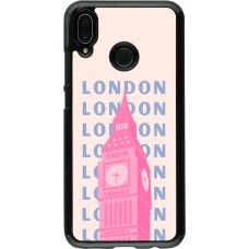 Huawei P20 Lite Case Hülle - London Pink Print