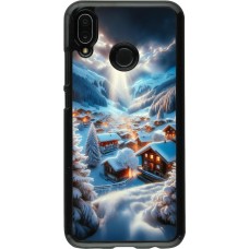 Huawei P20 Lite Case Hülle - Berg Schnee Licht