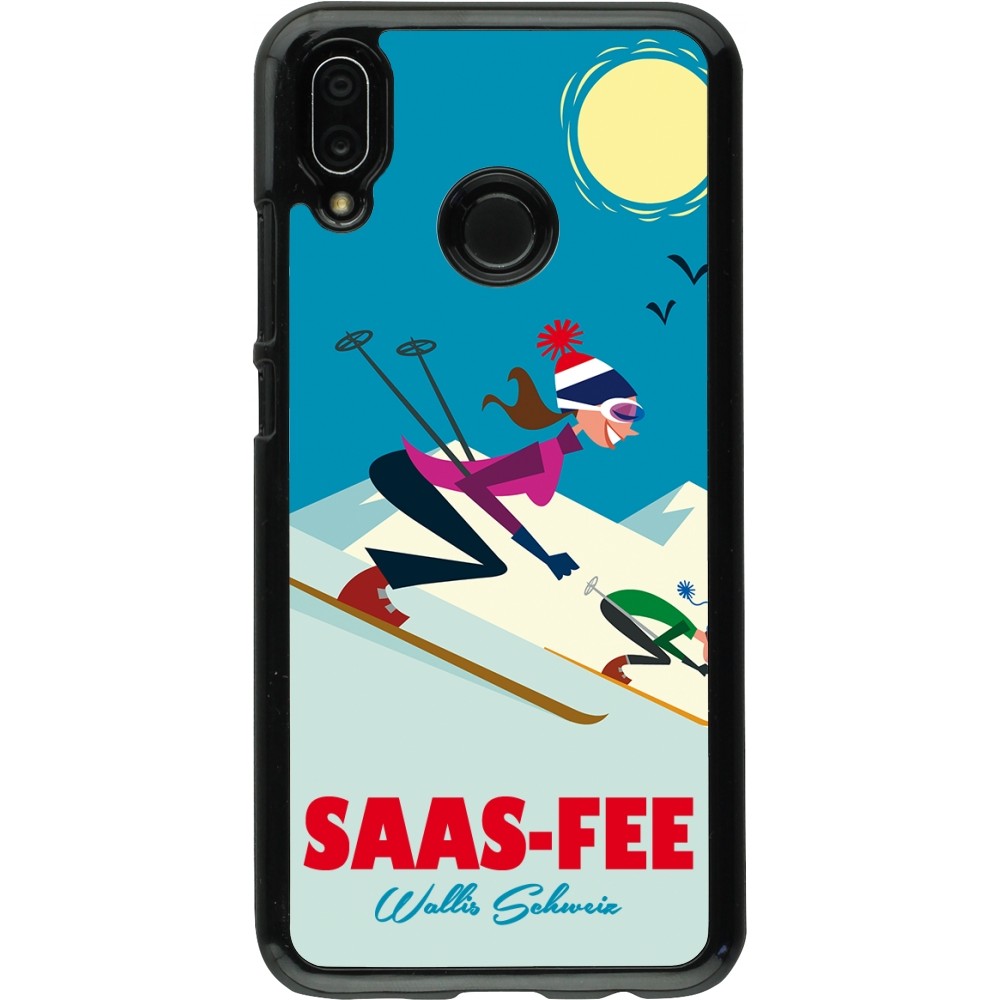 Coque Huawei P20 Lite - Saas-Fee Ski Downhill