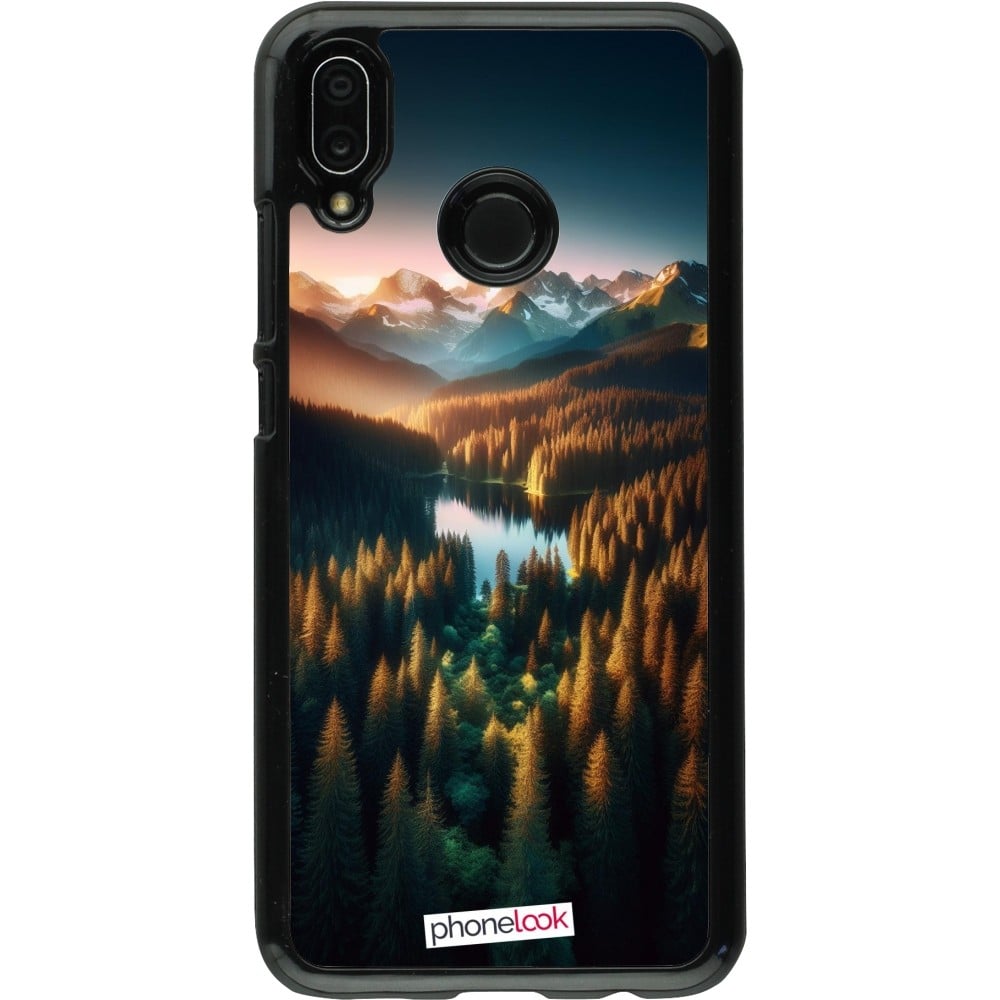 Coque Huawei P20 Lite - Sunset Forest Lake