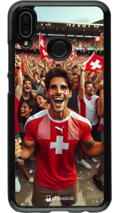 Coque Huawei P20 Lite - Supporter Suisse Euro 2024