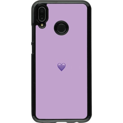 Coque Huawei P20 Lite - Valentine 2023 purpule single heart