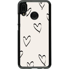 Coque Huawei P20 Lite - Valentine 2023 minimalist hearts