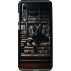 Coque Huawei P20 Pro - Chat livres sombres