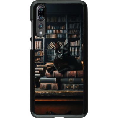 Coque Huawei P20 Pro - Chat livres sombres