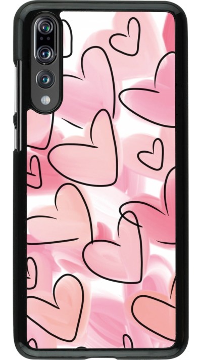 Coque Huawei P20 Pro - Easter 2023 pink hearts