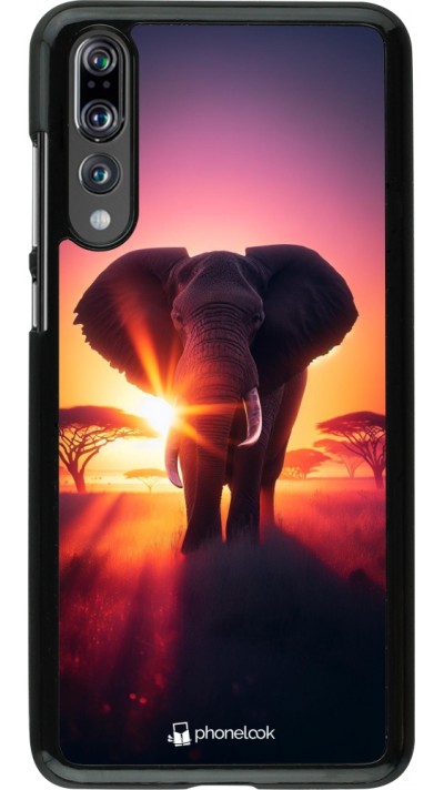 Coque Huawei P20 Pro - Elephant Sunrise Beauty