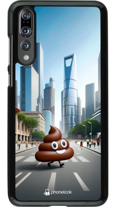 Coque Huawei P20 Pro - Emoji Caca walk