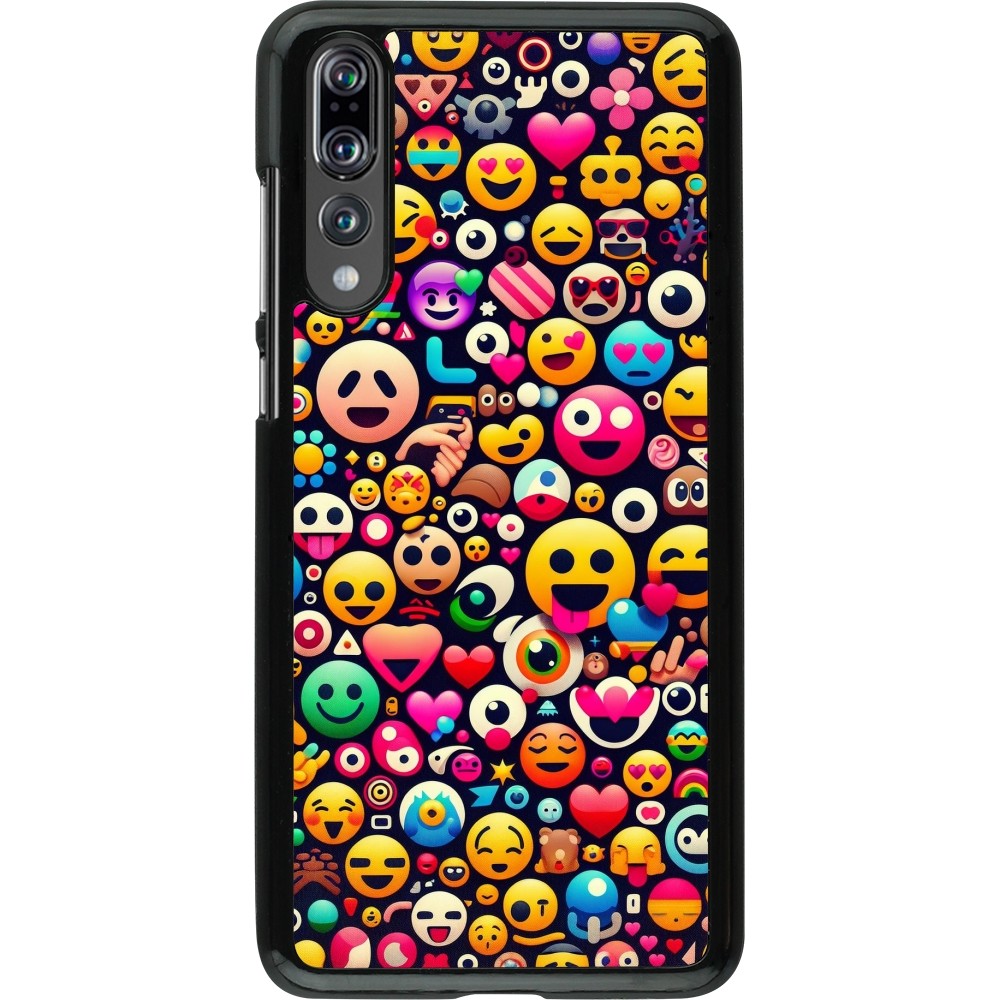 Coque Huawei P20 Pro - Emoji Mix Color