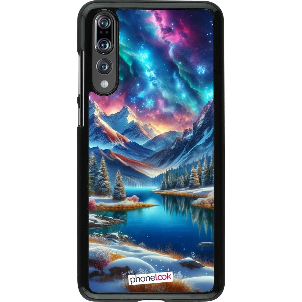 Coque Huawei P20 Pro - Fantasy Mountain Lake Sky Stars