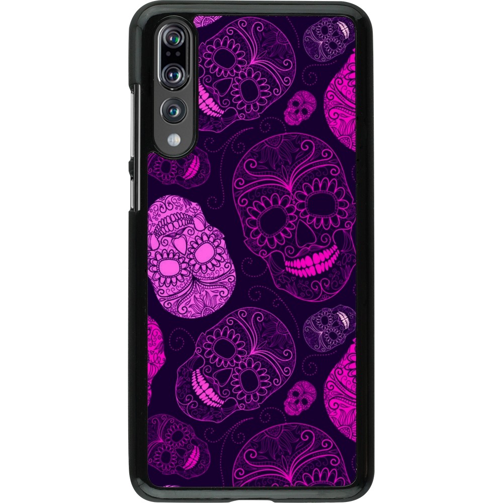 Coque Huawei P20 Pro - Halloween 2023 pink skulls