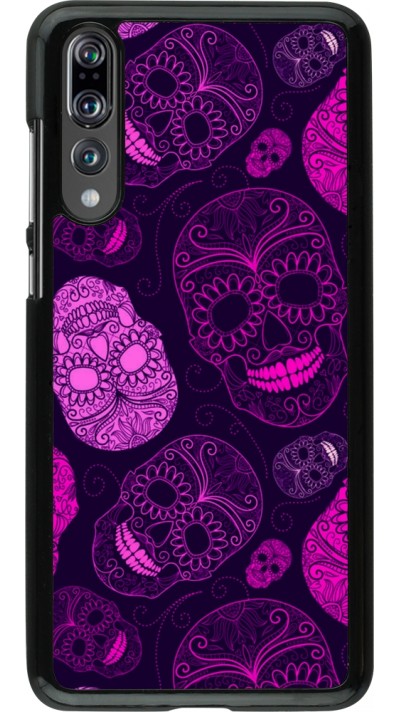 Coque Huawei P20 Pro - Halloween 2023 pink skulls