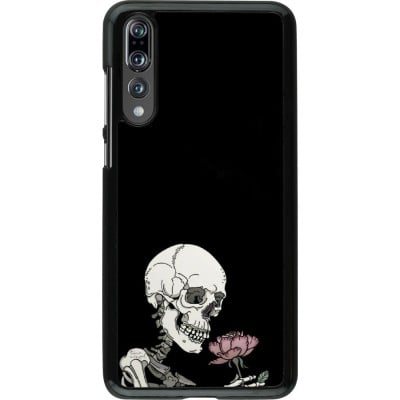 Coque Huawei P20 Pro - Halloween 2023 rose and skeleton