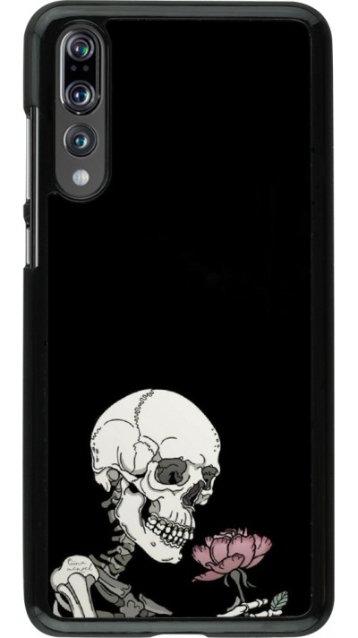 Coque Huawei P20 Pro - Halloween 2023 rose and skeleton