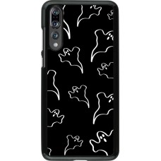 Coque Huawei P20 Pro - Halloween 2024 black and white ghosts