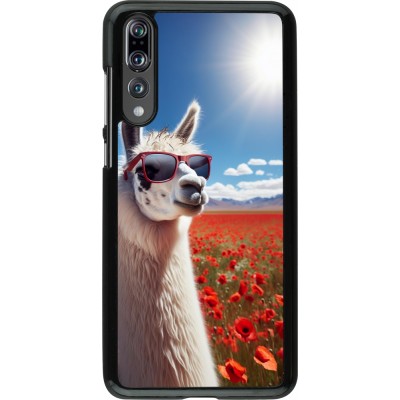 Coque Huawei P20 Pro - Lama Chic en Coquelicot