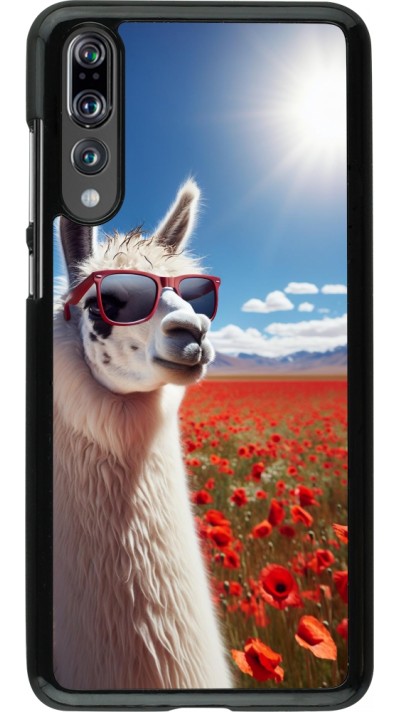 Coque Huawei P20 Pro - Lama Chic en Coquelicot