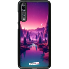 Coque Huawei P20 Pro - Paysage Violet-Rose