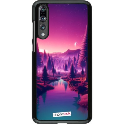 Coque Huawei P20 Pro - Paysage Violet-Rose