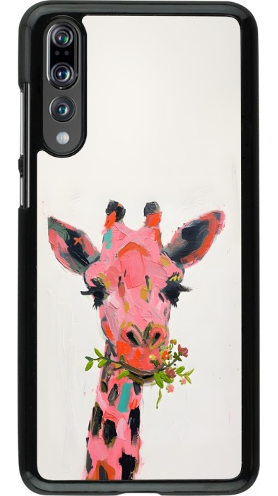 Coque Huawei P20 Pro - Pink Girafe Paint