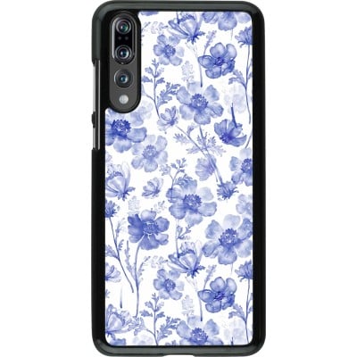 Coque Huawei P20 Pro - Spring 23 watercolor blue flowers