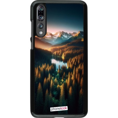 Coque Huawei P20 Pro - Sunset Forest Lake