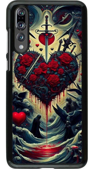 Coque Huawei P20 Pro - Dark Love Coeur Sang