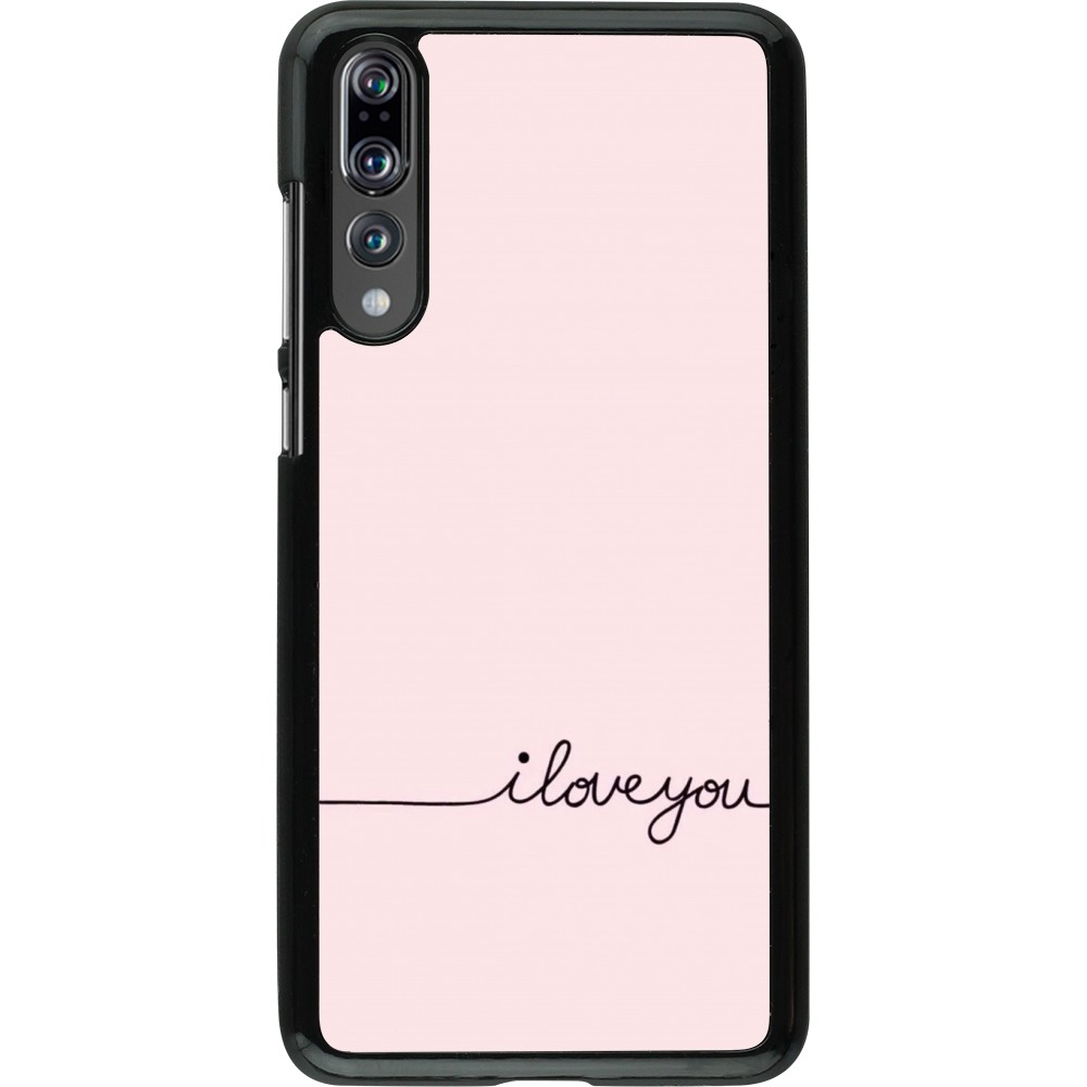 Coque Huawei P20 Pro - Valentine 2023 i love you writing