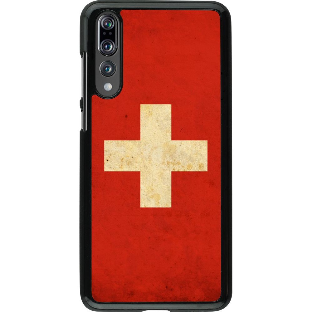 Coque Huawei P20 Pro - Vintage Flag SWISS