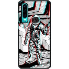 Coque Huawei P30 - Anaglyph Astronaut