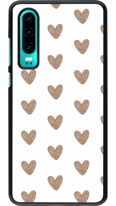 Huawei P30 Case Hülle - Autumn 2024 brown hearts