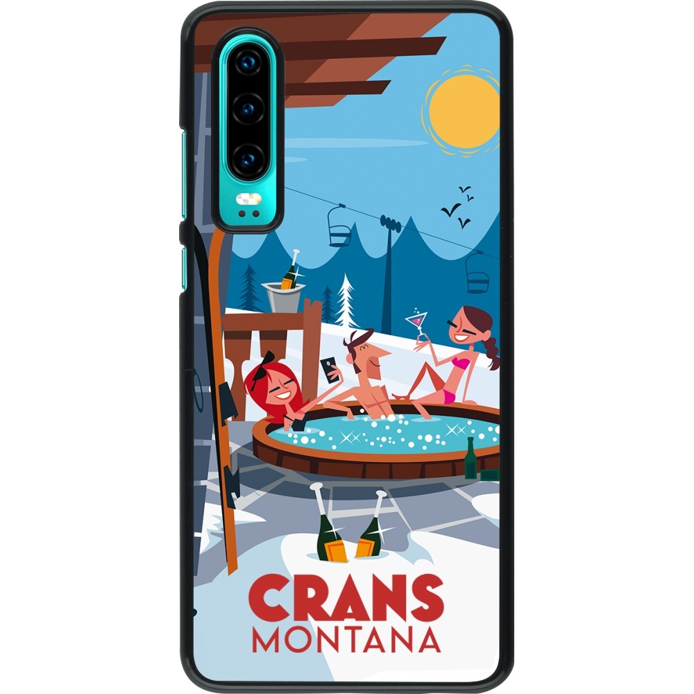 Coque Huawei P30 - Crans-Montana Mountain Jacuzzi