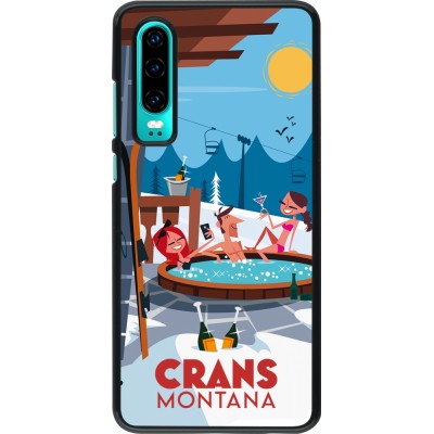 Coque Huawei P30 - Crans-Montana Mountain Jacuzzi