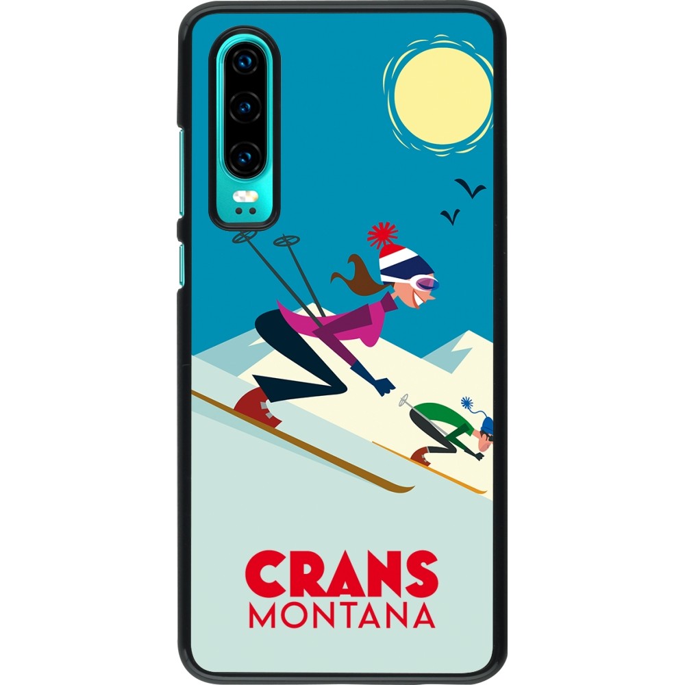 Coque Huawei P30 - Crans-Montana Ski Downhill