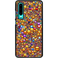 Huawei P30 Case Hülle - Emoji gemischt