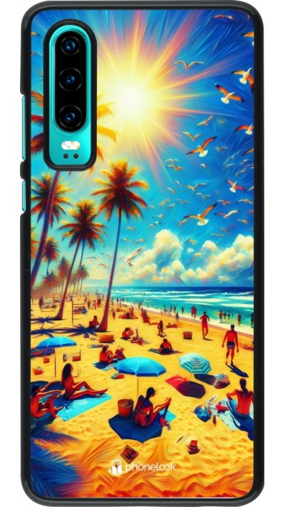 Huawei P30 Case Hülle - Sommer Paradies Farbe